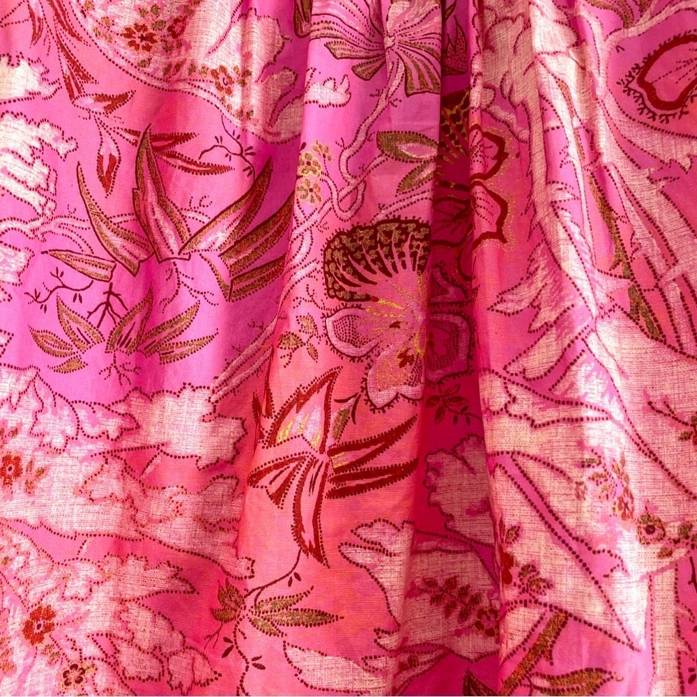 Ulla Johnson | Leiko Floral Print Tropical Pink Dress, Vacation, 8 - Picture 6 of 16